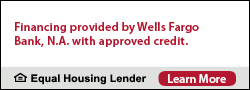 Financing provided by Wells Fargo Bank, N.A. with approved credit. Equal Housing Lender. Learn more.